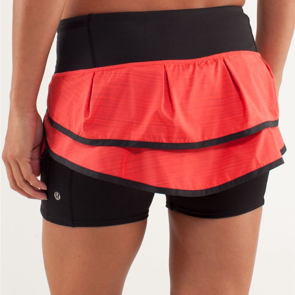 Lululemon Speed Running Red Athletic Skort size 8